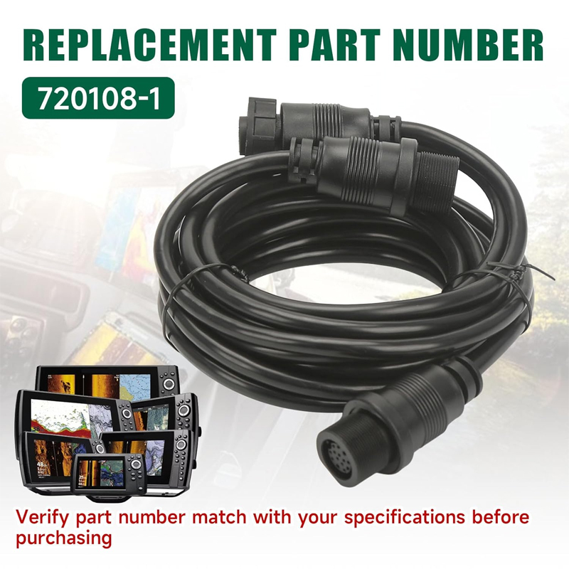Fish Finder Cable - สายเคเบิลอะแดปเตอร์เครื่องหาปลา 14 M360 2DDI Y สายเคเบิลเหมาะสำหรับฮัมมินเบิร์ด,
