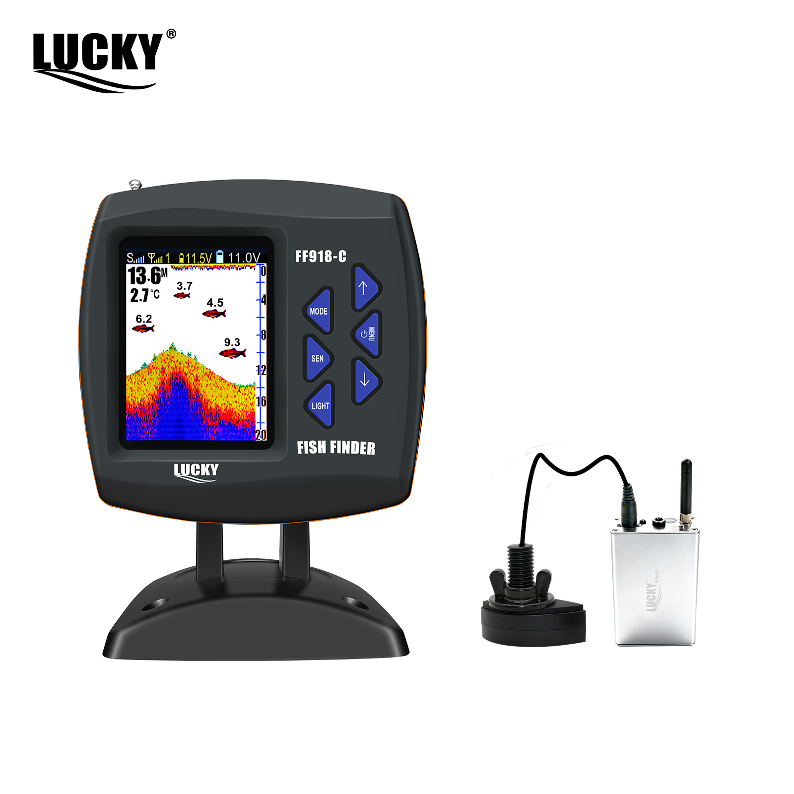 เรือควบคุมระยะไกลไร้สาย Lucky  - Fish Finder Cable บทวิจารณ์และราคา